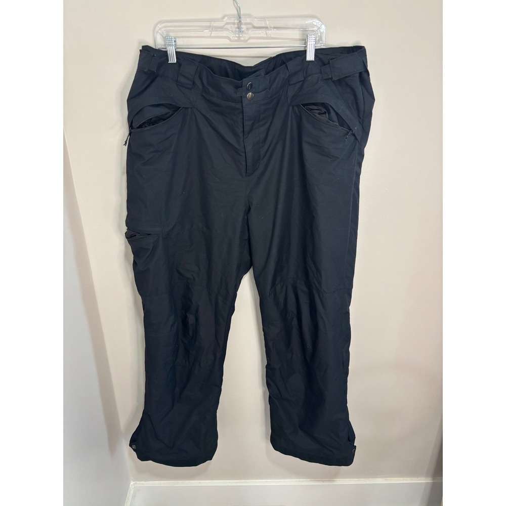 Columbia Mens Omni-Heat Snow Pants Black Insulated Ski Snowboard XXL Regular - Picture 2 of 12
